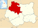 Bradford UK locator map